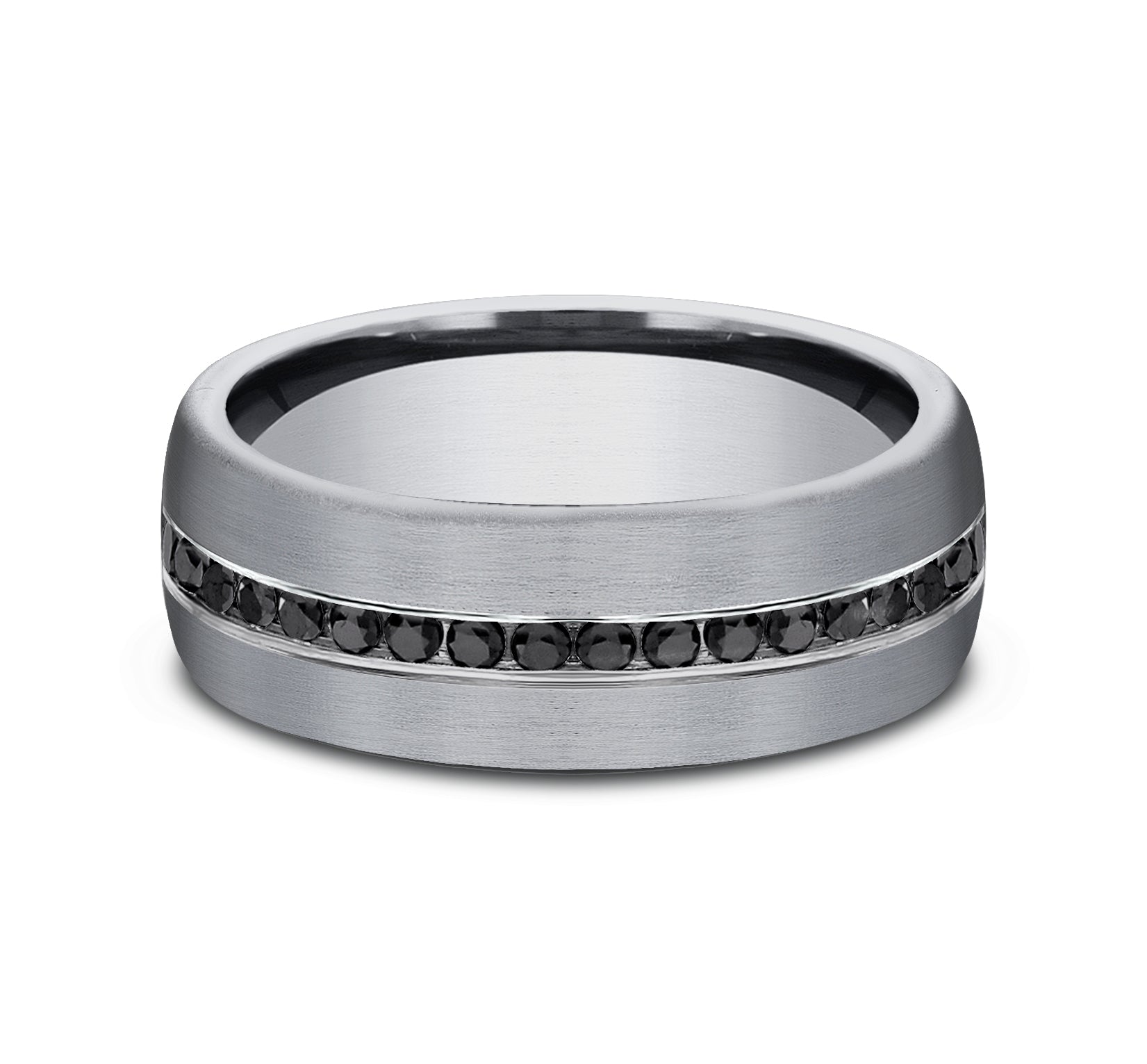 Benchmark® Black Diamond Grey Tantalum Men's Band