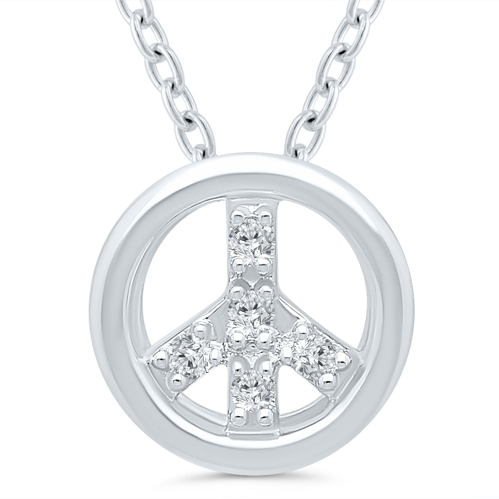 Tali & Tabi Silver Harmony Peace Pendant