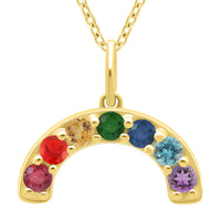 Tali & Tabi Silver Rainbow Pendant