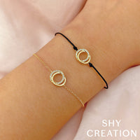 Shy Creation® Truebond Love Knot Diamond Bracelet