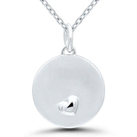 Heart Disc Pendant