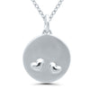 Heart Disc Pendant