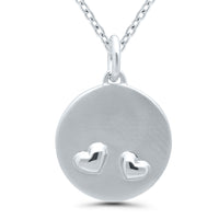 Heart Disc Pendant