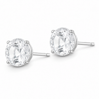 Mistlight White Topaz Stud Earrings