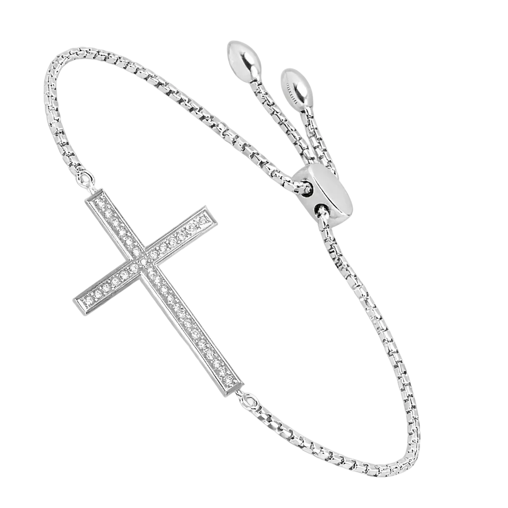 Eternal Spark Cross Bracelet