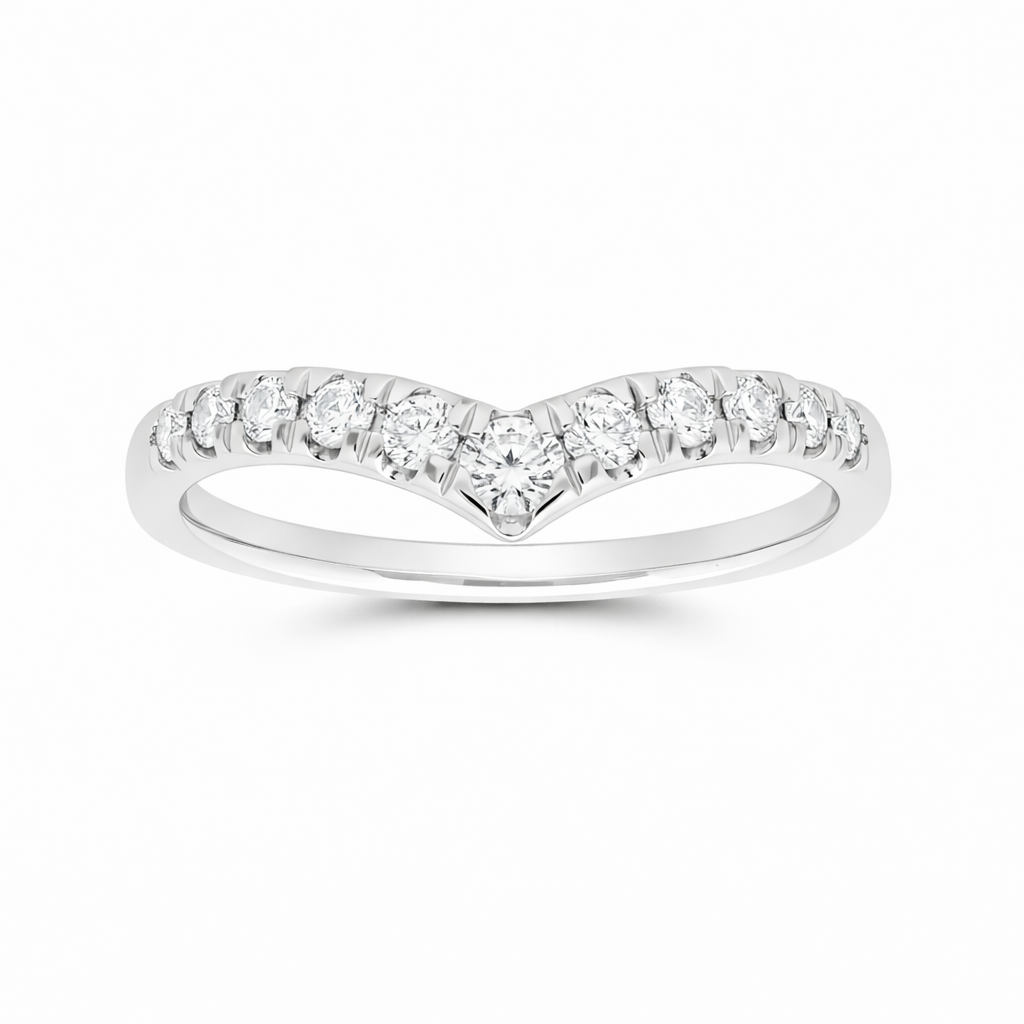 Chevron Peak Diamond Band