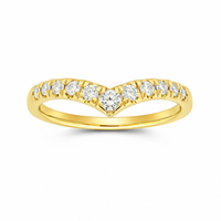 Chevron Peak Diamond Band
