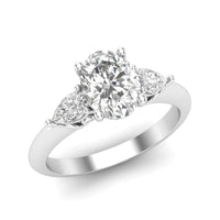 Love Story® Forever Framed Oval Diamond Engagement Ring