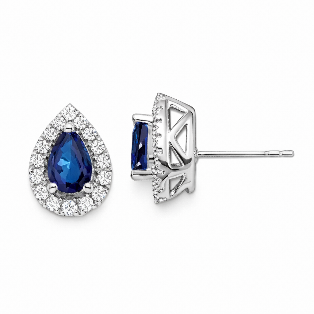 Sapphire Raindrop Earrings
