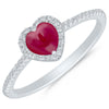 Heartfire Ruby Ring