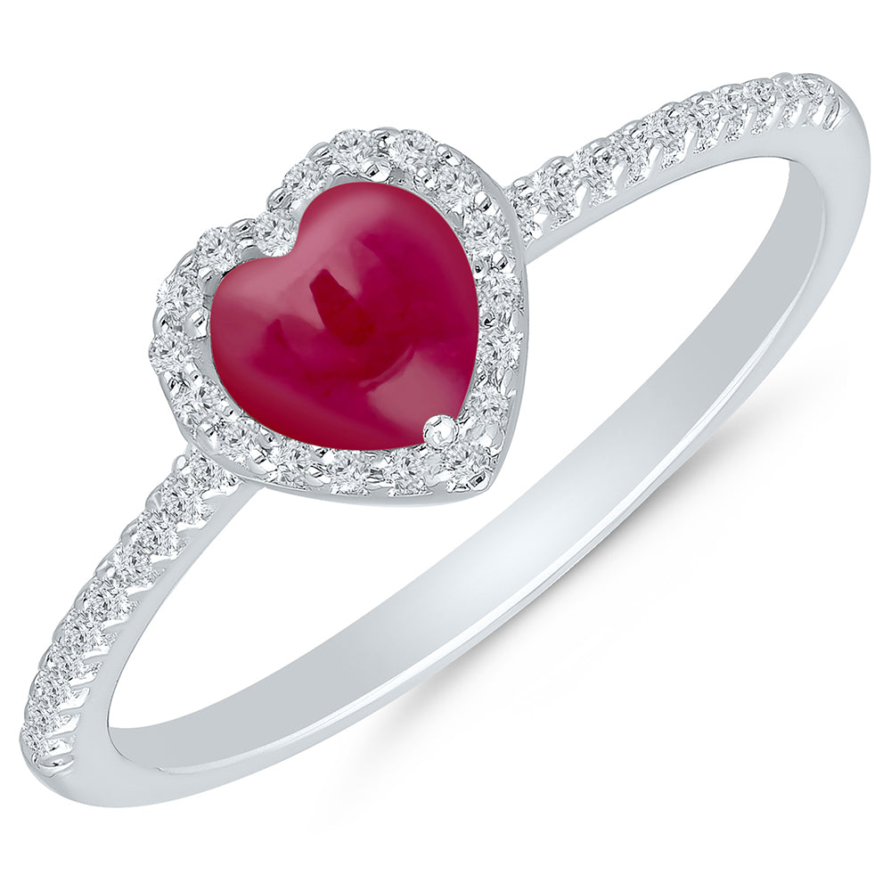 Heartfire Ruby Ring