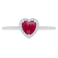 Heartfire Ruby Ring