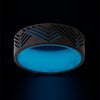 Heavy Stone® Blue Glow Zirconium Men's Band
