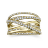 Shy Creation® Radiant Crossover Ring