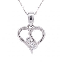 Triple Radiance Heart Pendant