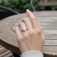Love Story® Rosé Twist Oval Diamond Engagement Ring