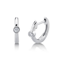 Shy Creation® Bezel Spark Huggies