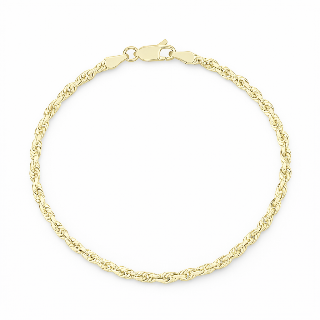 Golden Twist Rope Bracelet