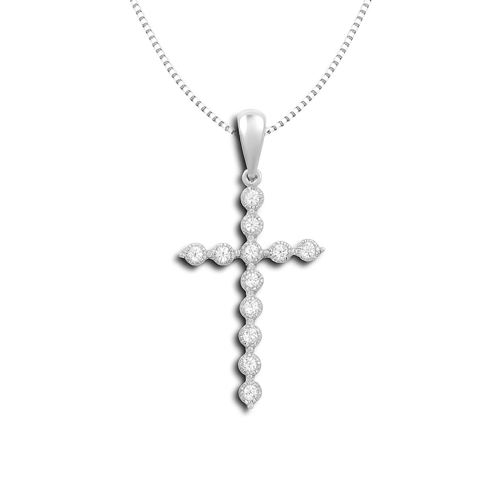 Radiant Faith Diamond Cross Pendant