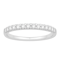 Two Hearts® 10K Frosted Promise Diamond Band