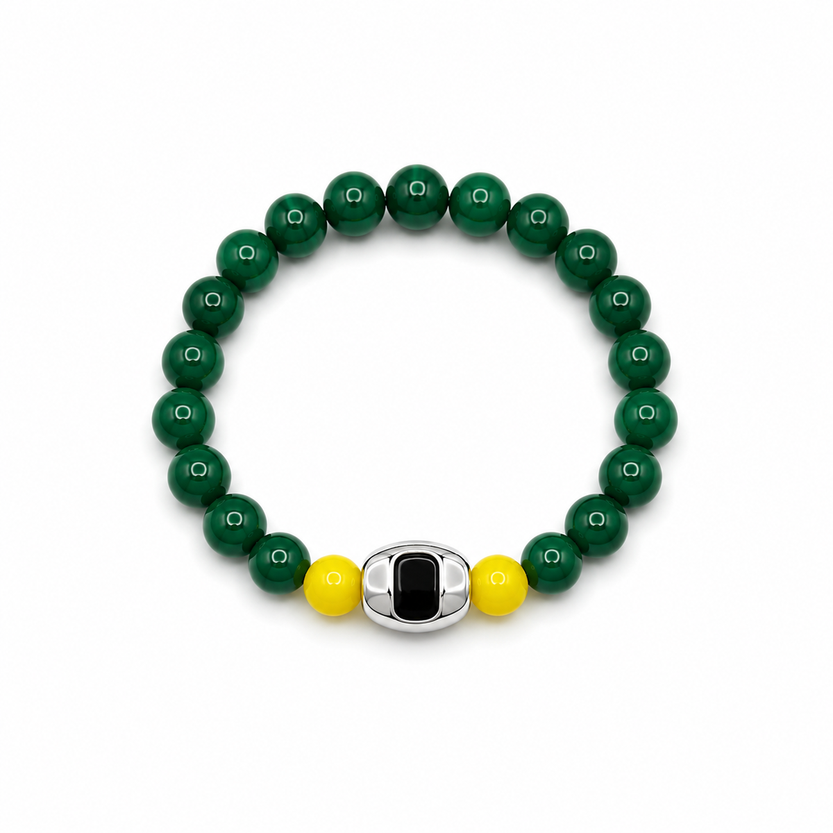 Oregon Ducks® Green Quartz Beaded Bracelet – Harry Ritchies