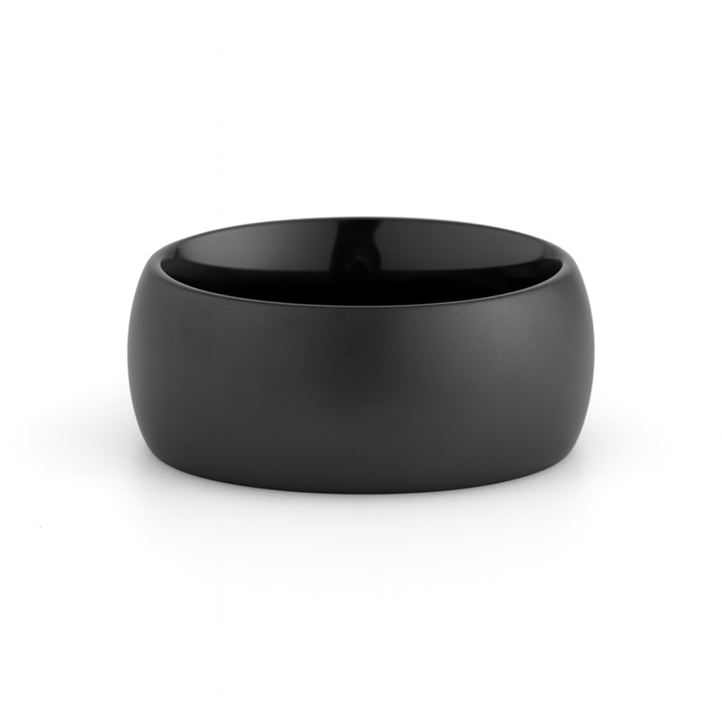 Heavy Stone® Black Matte Ceramic Men's Band