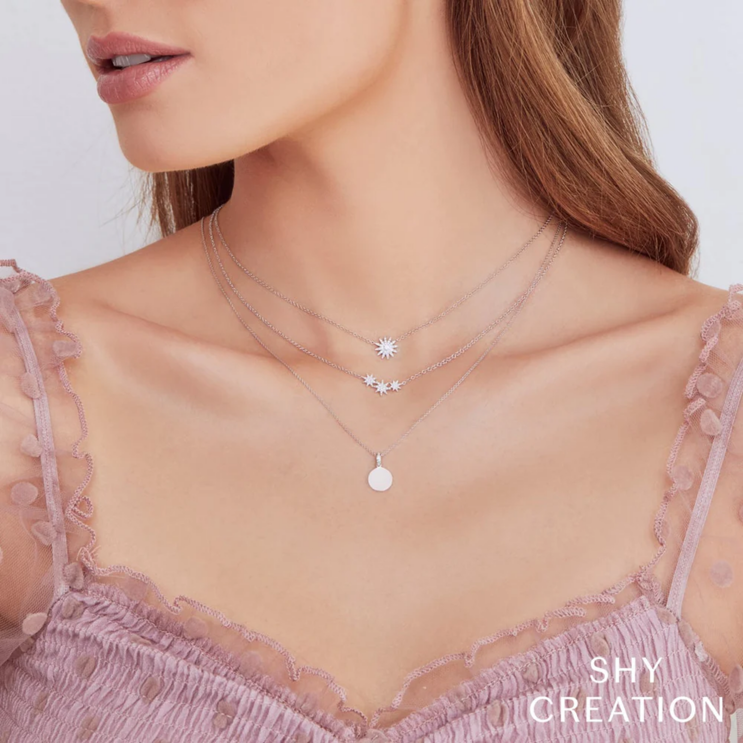Shy Creation® Celestial Burst Pendant Necklace