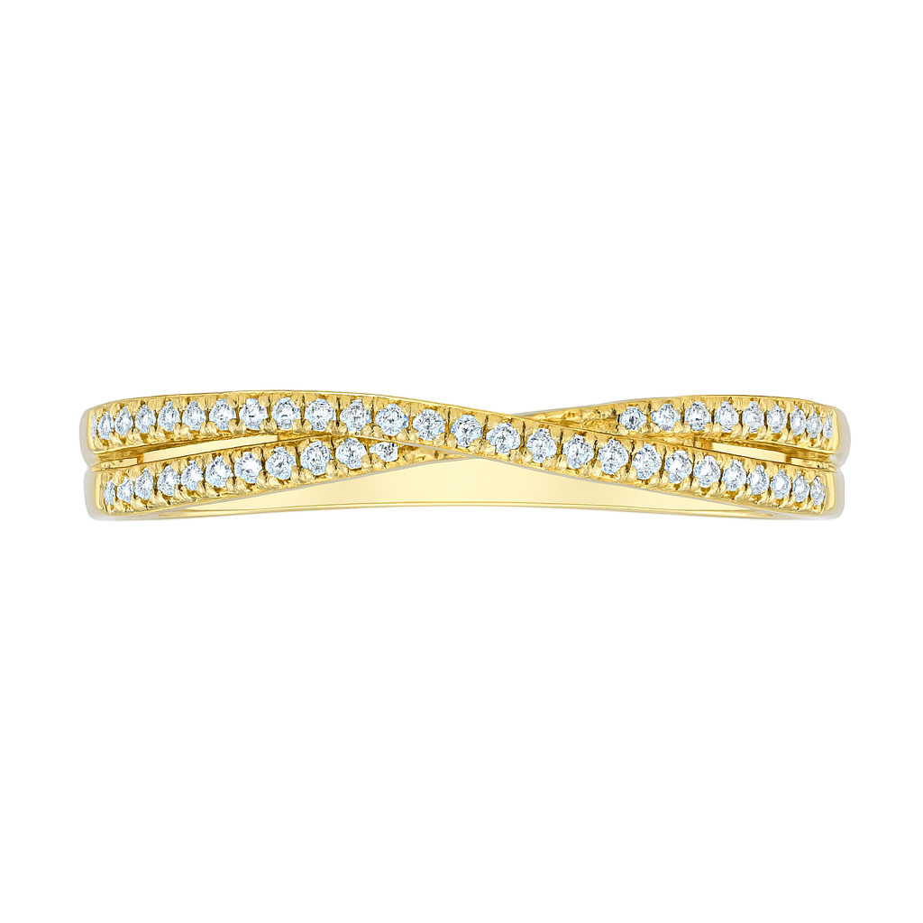 Shy Creation® Twinline Spark Diamond Band