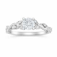 Love Story® Enchanted Vine Round Diamond Engagement Ring