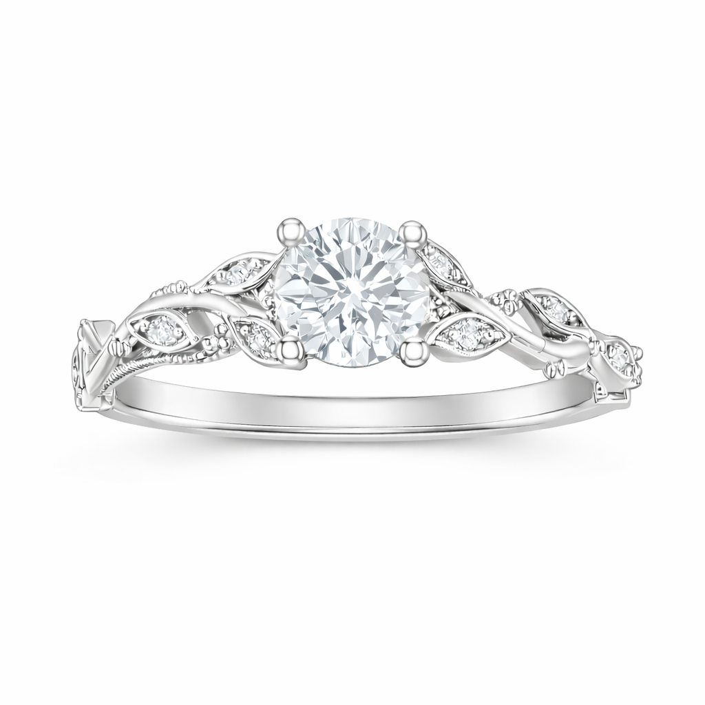 Love Story® Enchanted Vine Round Diamond Engagement Ring
