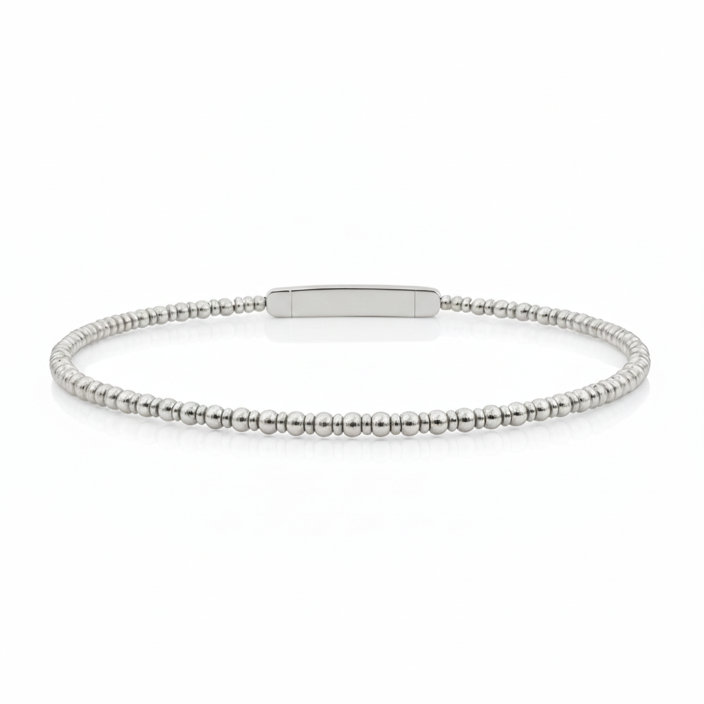 Flexie Polished Bead Bracelet