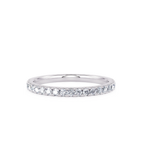 U Prong Pulse Diamond Band
