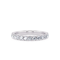 U Prong Pulse Diamond Band