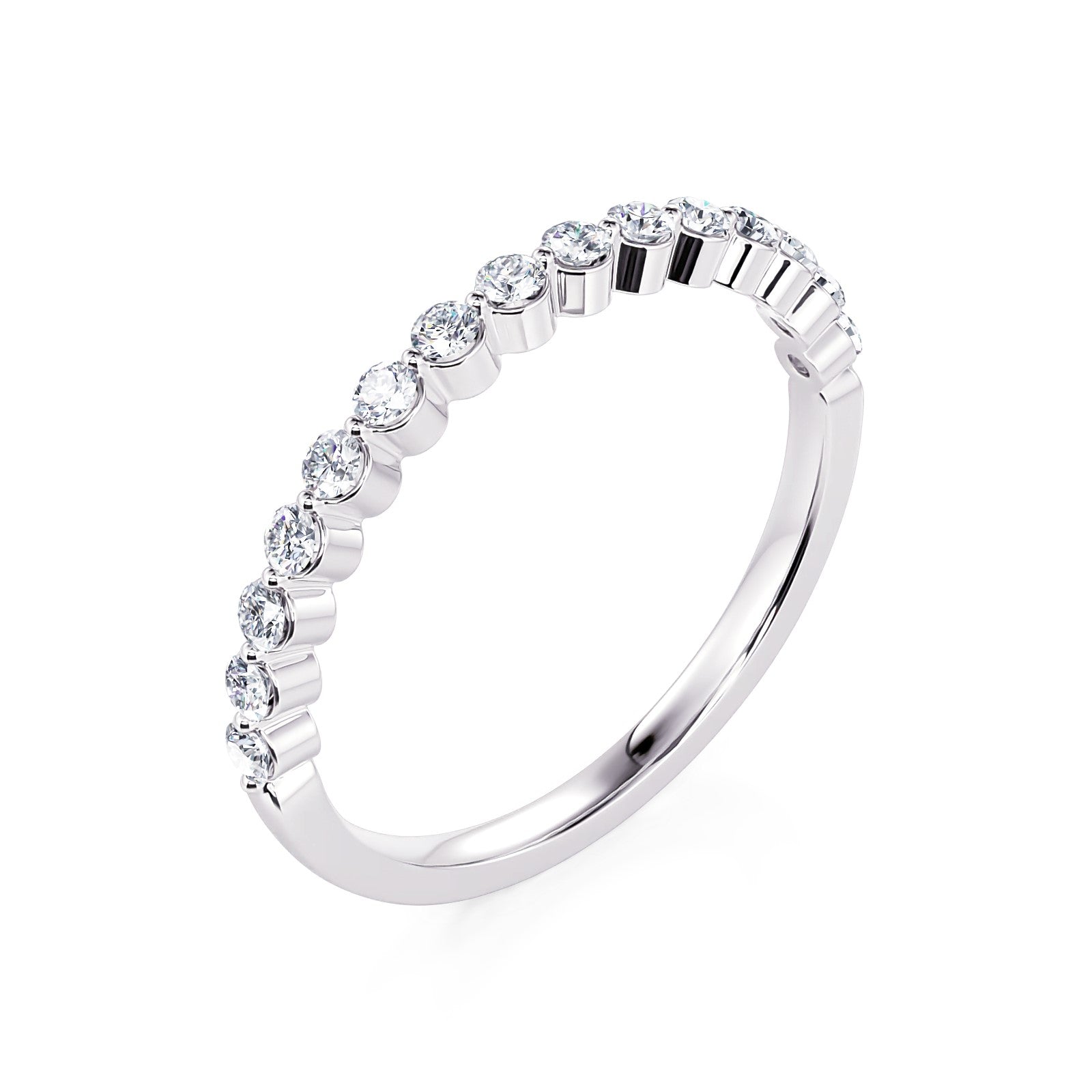 Iced Diamond Continuum Anniversary Band