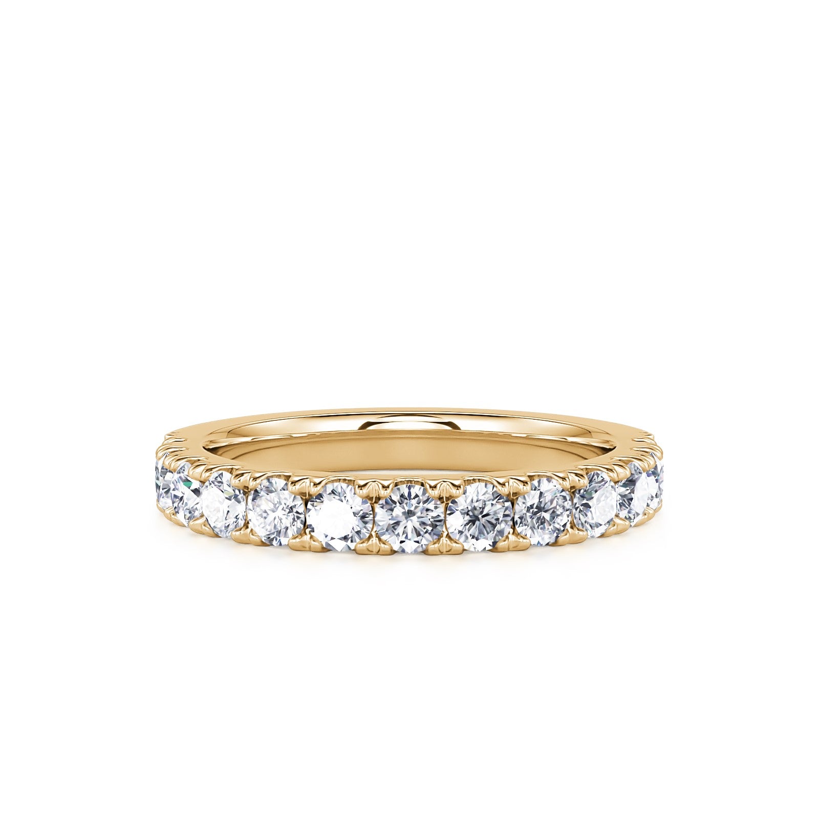 Golden Frost Diamond Anniversary Band