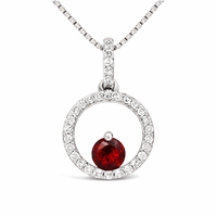 Lava Pulse Garnet Nimbus Pendant