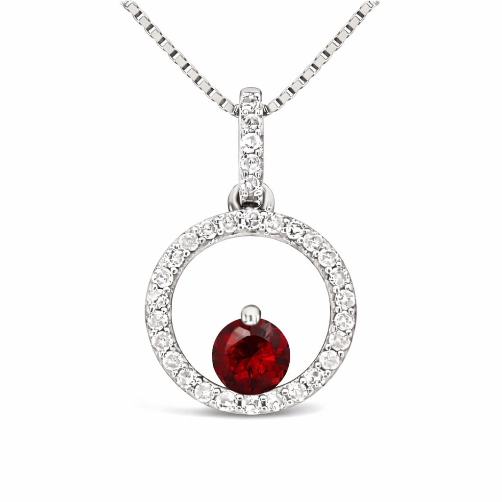 Lava Pulse Garnet Nimbus Pendant