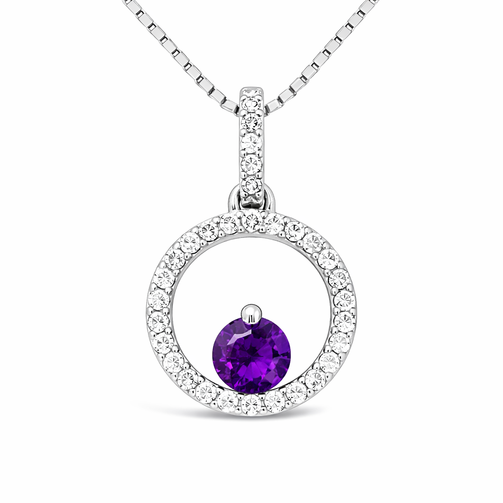 Violet Twilight Amethyst Nimbus Pendant