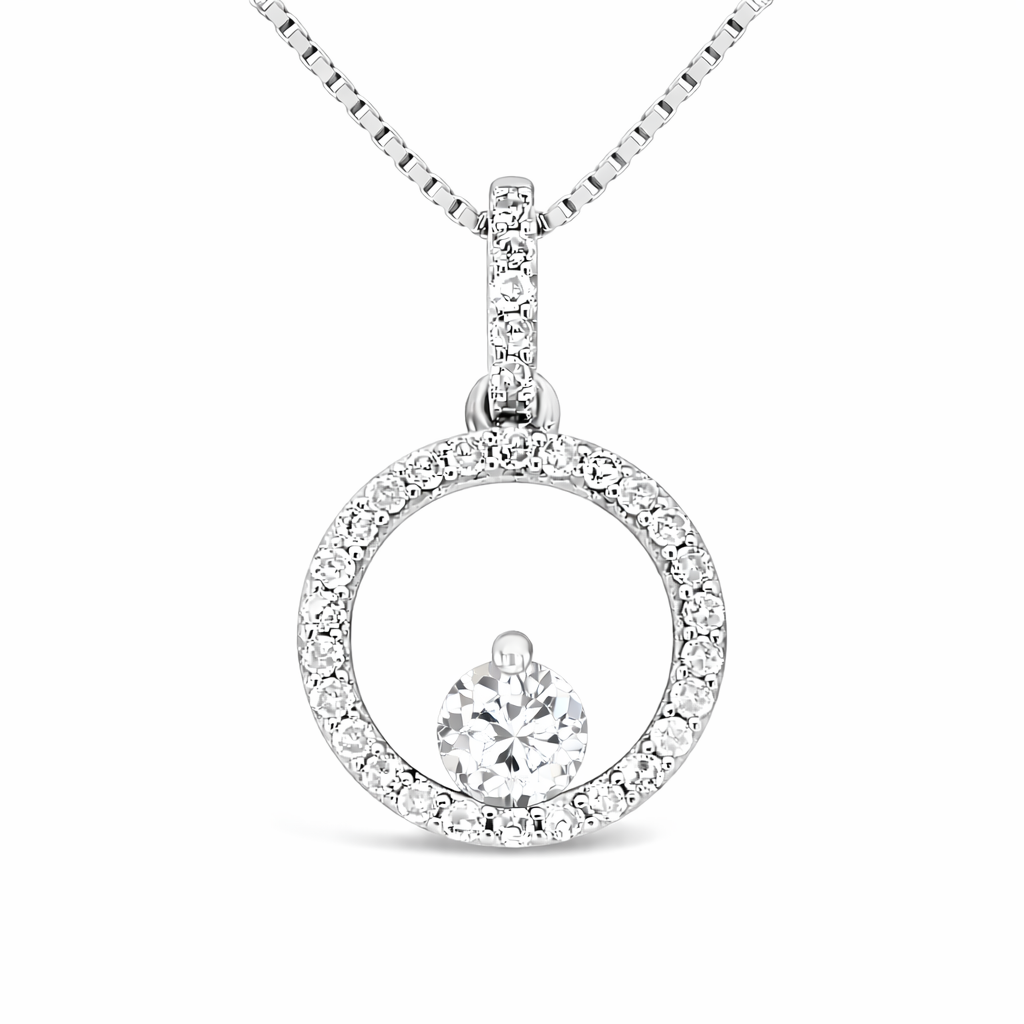 Stardrift White Topaz Nimbus Pendant