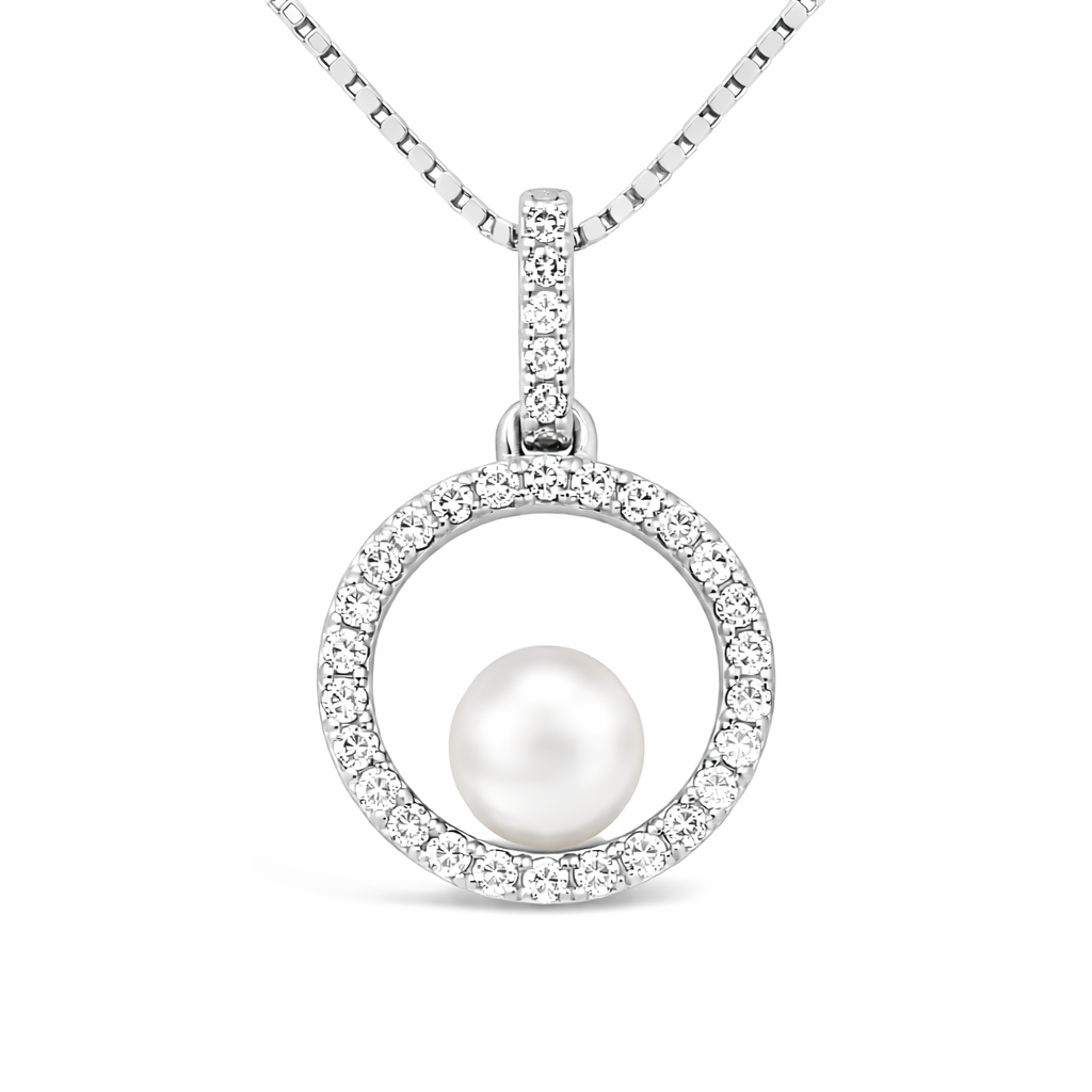 Starlit Pearl Nimbus Pendant