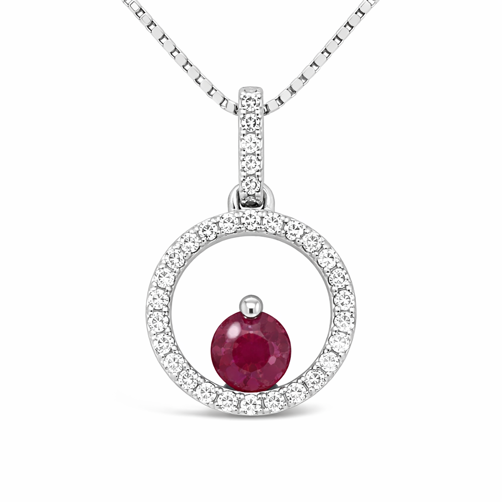 Solar Flare Ruby Nimbus Pendant