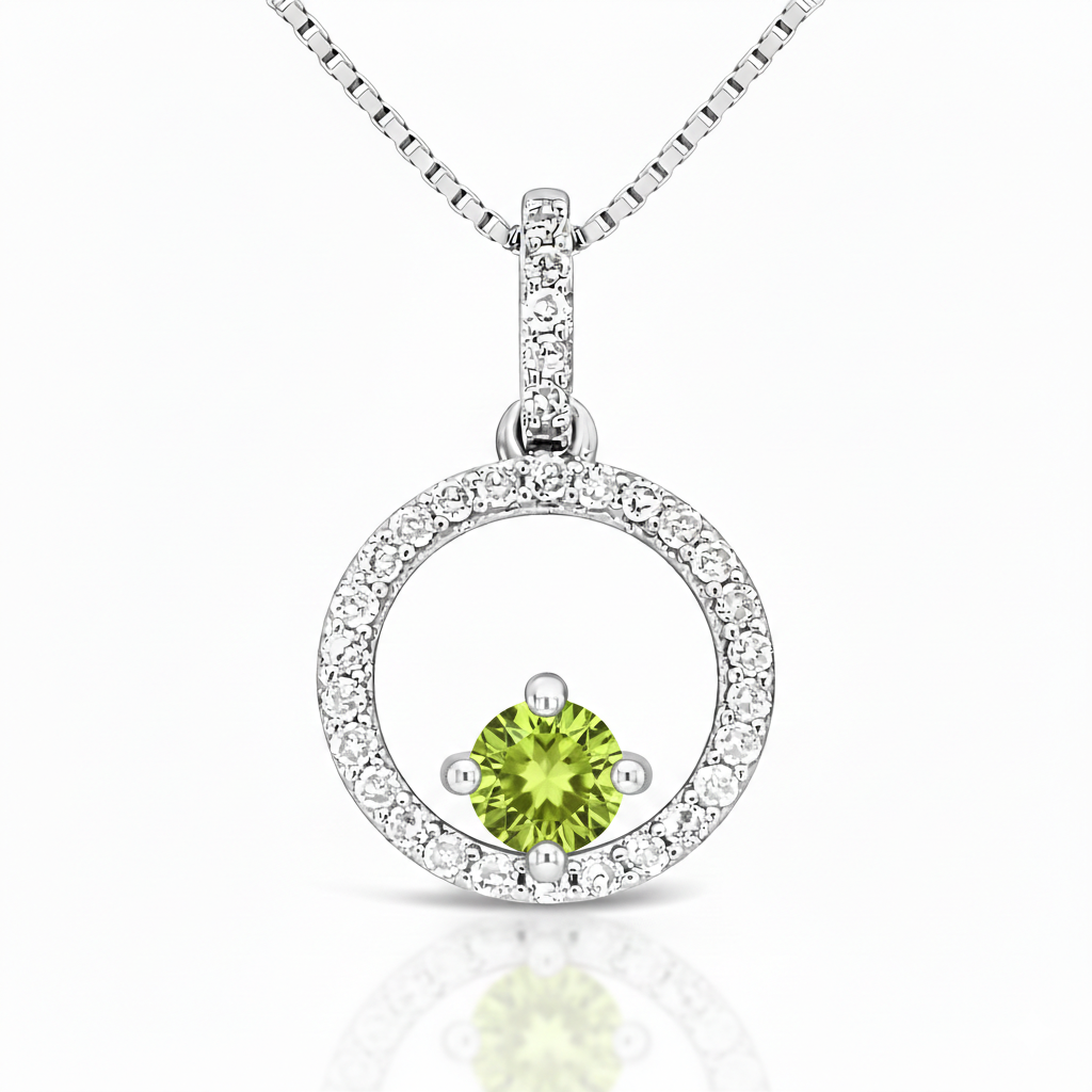 Harvest Glow Peridot Nimbus Pendant