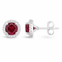 July Blaze Ruby Earrings
