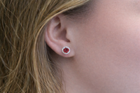 July Blaze Ruby Earrings