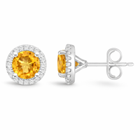 November Ember Citrine Earrings