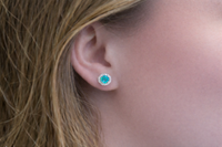 December Sky Blue Topaz Earrings