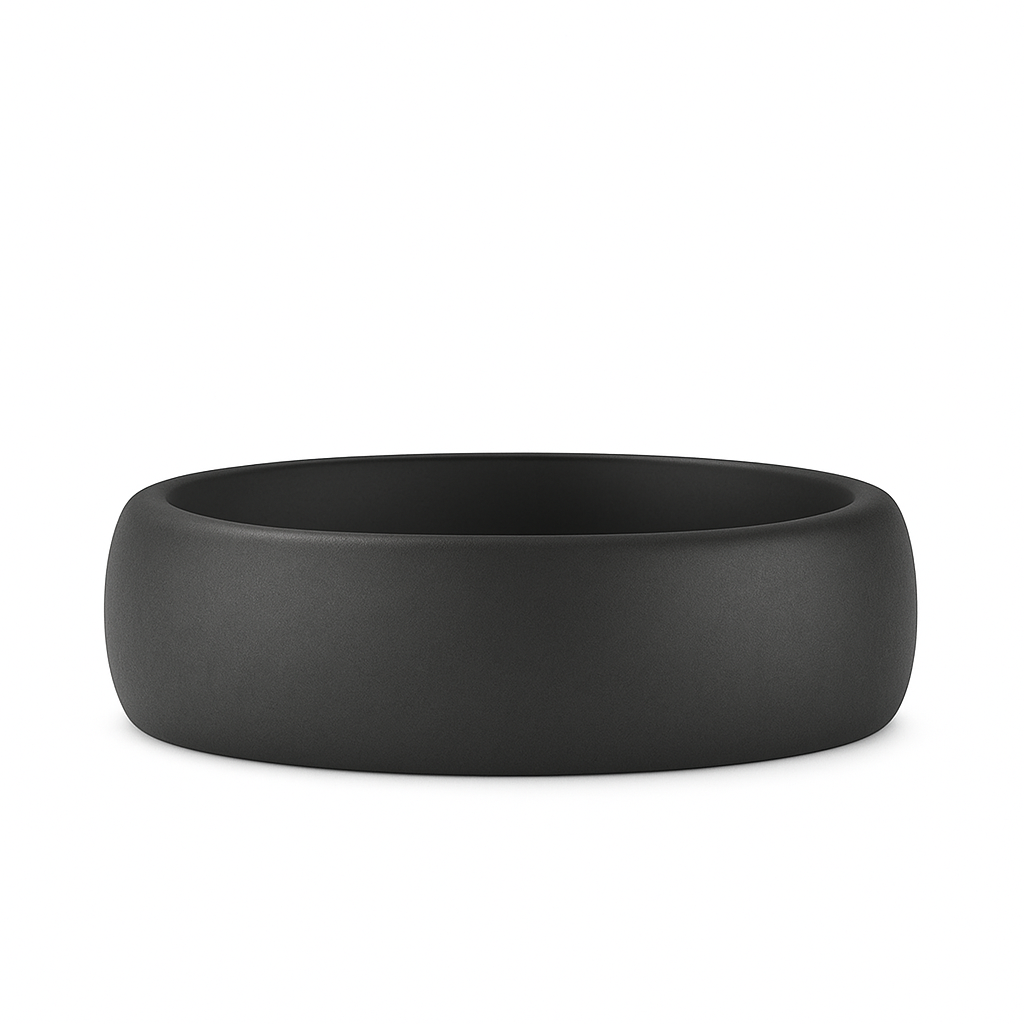 Heavy Stone® Domed Zirconium Band