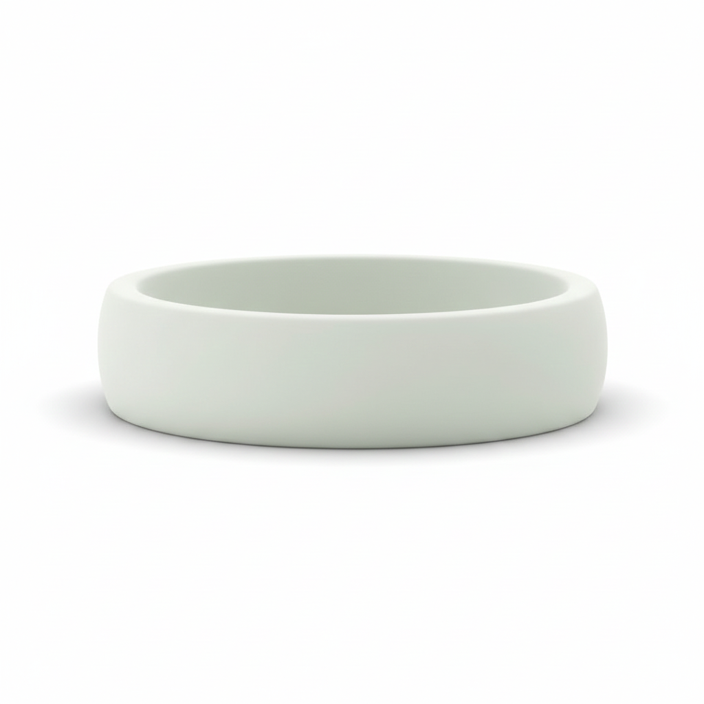 Heavy Stone®  FlexFit White Silicone Band