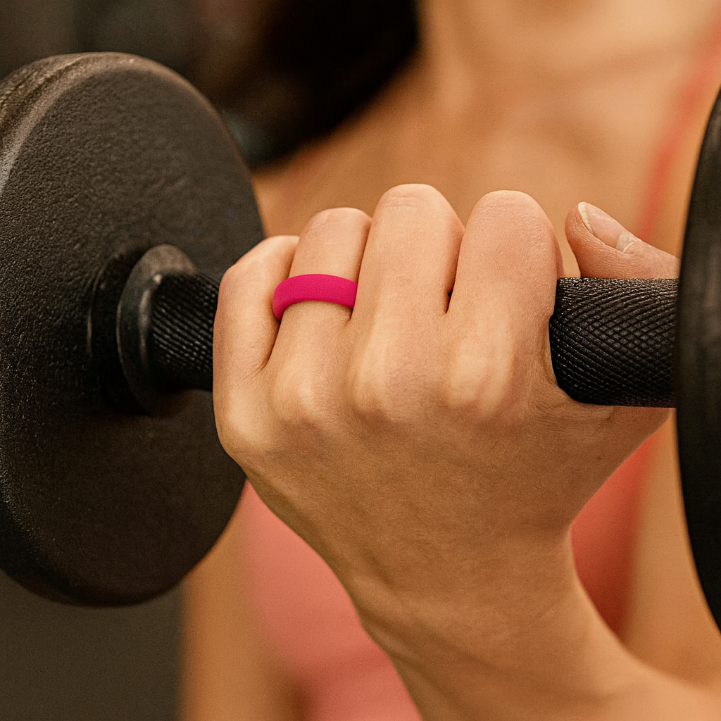 Heavy Stone® FlexFit Pink Silicone Band