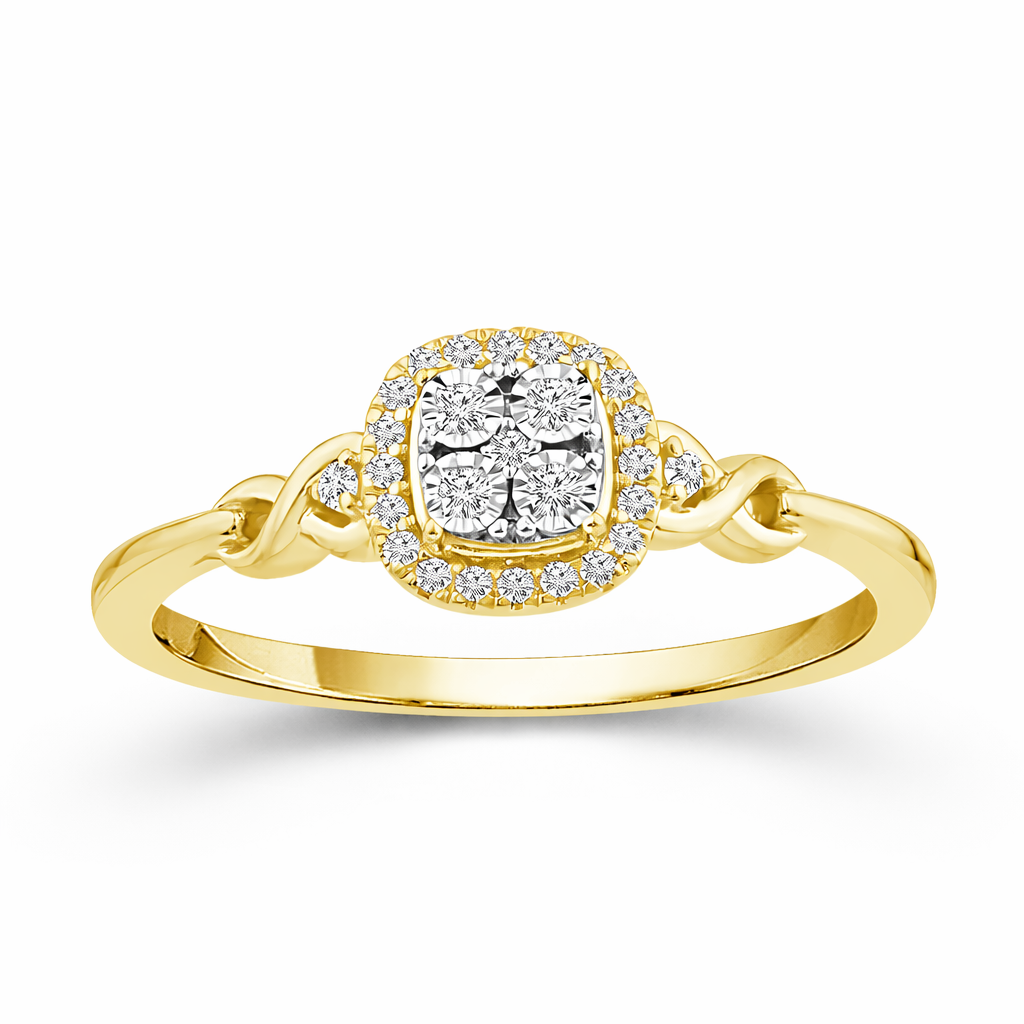 Forever Spark Round Diamond Promise Ring